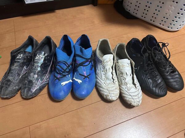 サッカースパイク ミズノアルファJapan プーマフーチャー ミズノネオ ナイキテェンポ 全部26.5cm