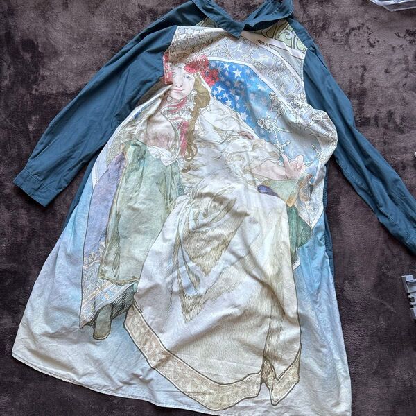 有名 絵画 グラニフ ミュシャ ワンピース チュニック 長袖