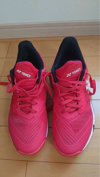 YONEX テニスシューズシューズ レッド 27.5cm