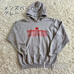 【古着】メンズ パーカー グレー Lサイズ ファッション