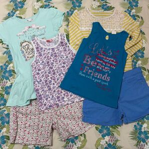 150センチ 女の子用トップス&ボトムス 6点セット まとめ売り GU Navy MotherWays 含む