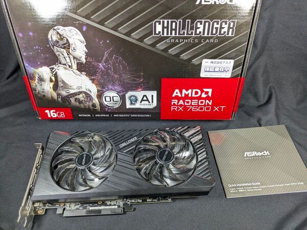 グラフィックボードAMD ATI ASRock RADEON RX7600XT 16GB ゲーミングPCグラボ