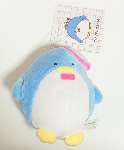 にしむらゆうじ×はぴだんぶい コラボ ぬいぐるみキーホルダー タキシードサム