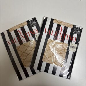 VALENTINO サポートパンティストッキング ベージュ M-L 2点セット