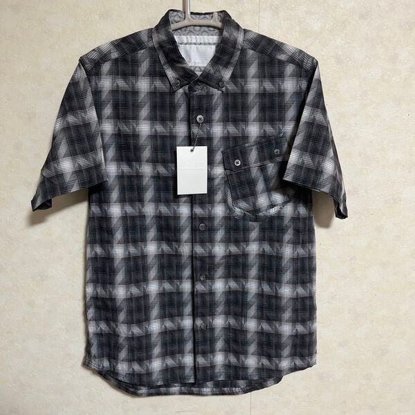 【新品】 white Mountaineering 半袖シャツ サイズ1 チェック ホワイトマウンテニアリング