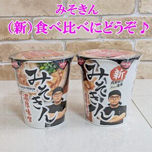 みそきん・新みそきん・食べ比べにどうぞ! ヒカキン ラーメン 濃厚味噌 2個 HIKAKIN PREMIUM カップラーメン