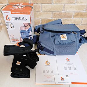 【箱・説明書付】エルゴベビー 抱っこ紐 ベビーキャリア 3ポジション メッシュ ergobaby 抱っこひも