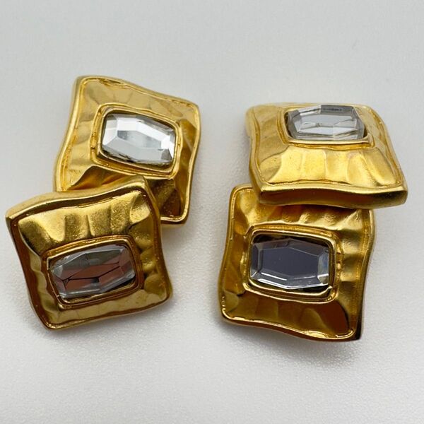 カフス カフリンクス カフスボタン 金色 ゴールドカラー