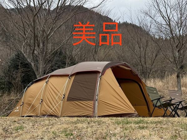 美品 スノーピーク エントリー2ルームエルフィールド 純正マットシートセット付 ドーム型