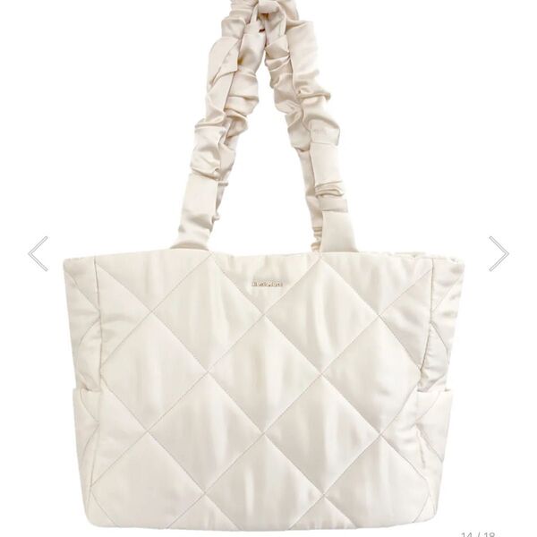 Rosemuse ロゼミューズ satin quilting big tote トートバッグ