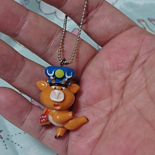 当時物 ガキでか こまわり君 八丈島のきょん! ボールチェーン キーホルダー
