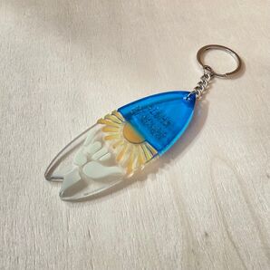 ハンドメイド キーホルダー サーフィン型