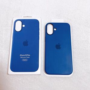純正 iPhone 16 Plus シリコンケース デニム