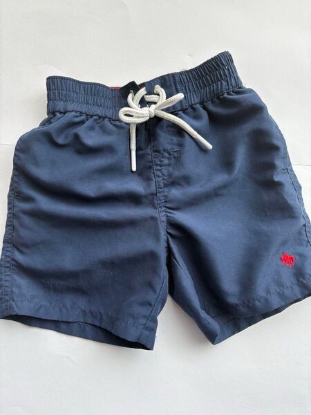 【POLO】男の子 水着 95サイズ/ネイビー×赤ワンポイントロゴ
