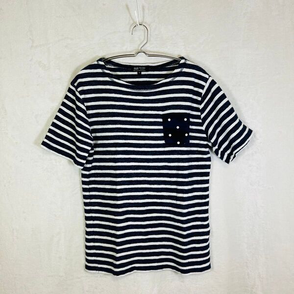 BEAMS HEART ビームスハート ボーダー tシャツ 胸ポケットあり M 半袖 メンズ レディース