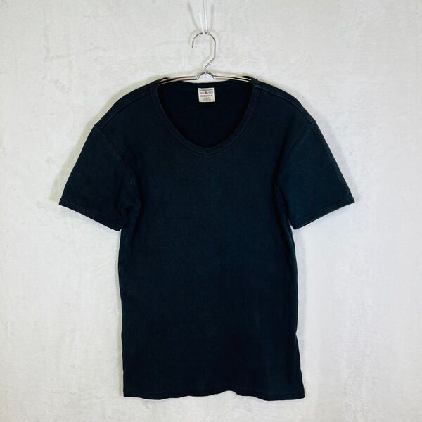 美品 AVIREX USA アヴィレックス 半袖 tシャツ 黒 メンズ ブラック M 無地 コットン クルーネックTシャツ