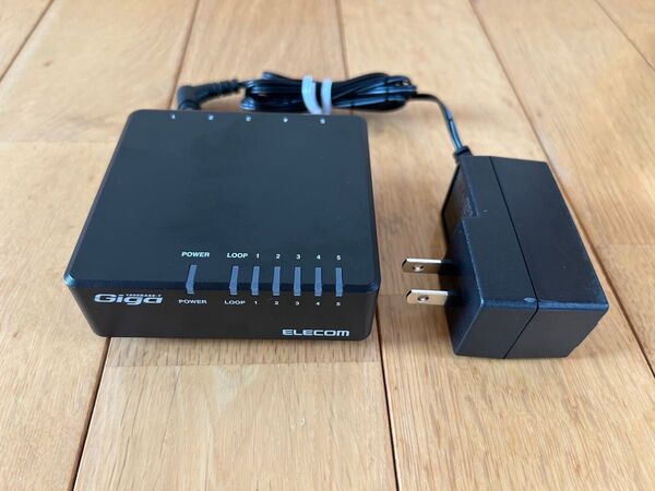 ELECOM EHC-G05PA-B-K スイッチングハブ 5ポート Giga
