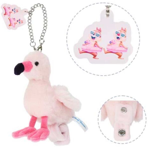 フラミンゴ カチューシャホルダー チップとデール SunnySunny summer ディズニー ぬいぐるみ マスコット