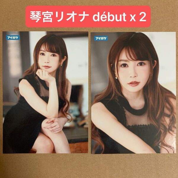 琴宮リオナ 生写真 DVD 特典2枚 / セクシー女優 グラビアアイドル チェキ プロマイド グッズ