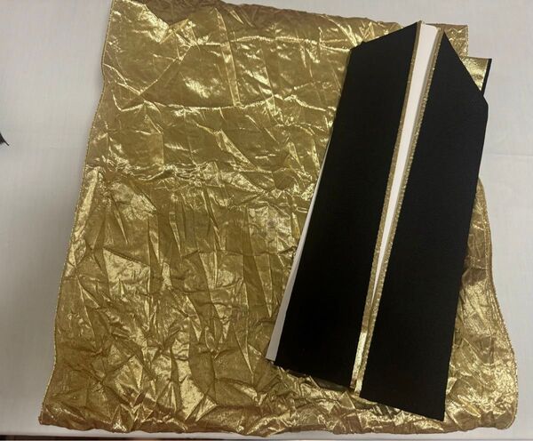 正絹 重ね襟 黒 金 ゴールド シワ帯揚げ くしゅくしゅ帯揚げ 振袖 成人式