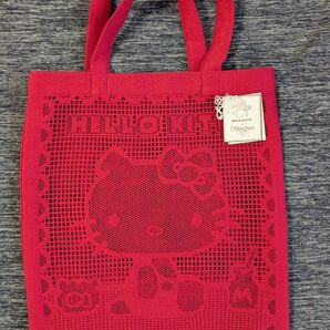 ハローキティ近沢レースエコバッグ レッド 未使用