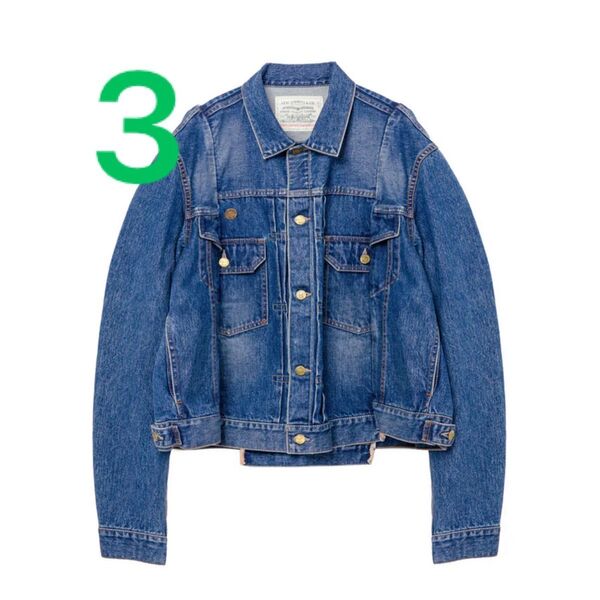 25ss sacai x LEVI'S Men's Denim Jacket "Blue" 3 デニムジャケット リーバイス