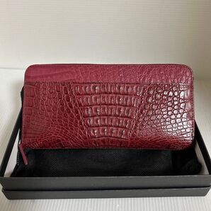 ロダニア クロコダイル 鰐 ワニ 長財布 ラウンドファスナー