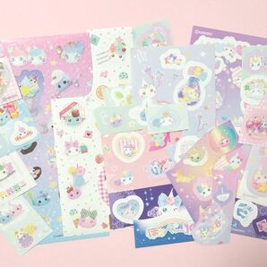 【画像1・2両方お届け】【画像3以降詳細】サン宝石 ほっぺちゃん キャラクターシールセット カラフルなシールセット