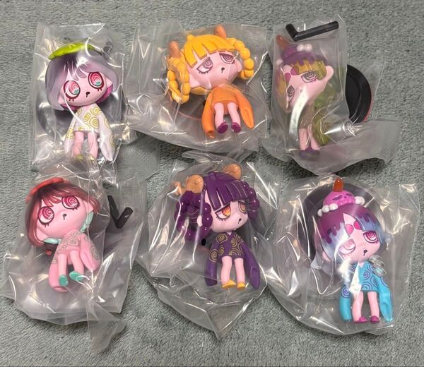 VIRUSWEETS figure collection 甘味処 全6種 コンプリートセット ウイルスイーツ フィギュア ガチャ