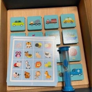知育 キッズ 学習 メモリーカード 絵あわせ 型はめ モンテッソーリ ゲーム 乗り物