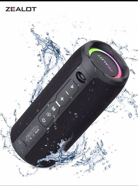 Zealot S49proワイヤレスBluetoothスピーカー 防水 LED