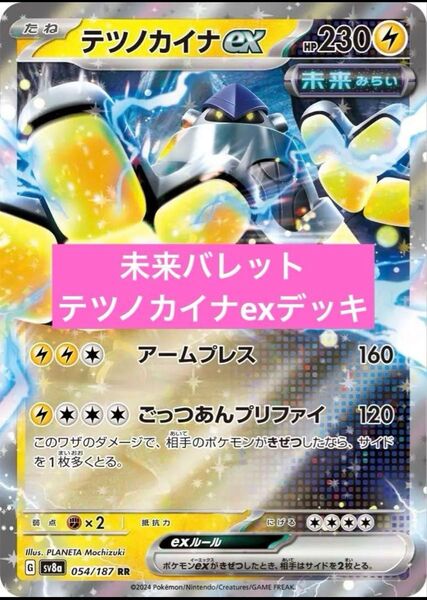 テツノカイナexデッキ 構築済みデッキ デッキ ポケモンカード 未来バレット