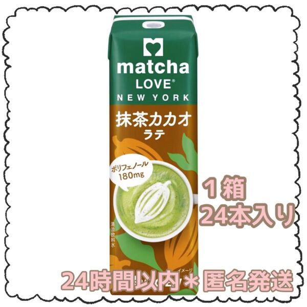 【 抹茶カカオラテ 】 伊藤園 抹茶ラテ 紙パック 24本セット