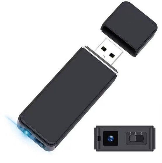 カメラ USBメモリー型カメラ FHD 1080P 6時間連続録画 128GBカード対応
