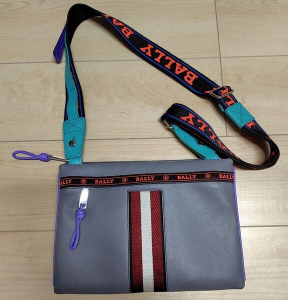 BALLY ショルダーバッグ サコッシュ グレー