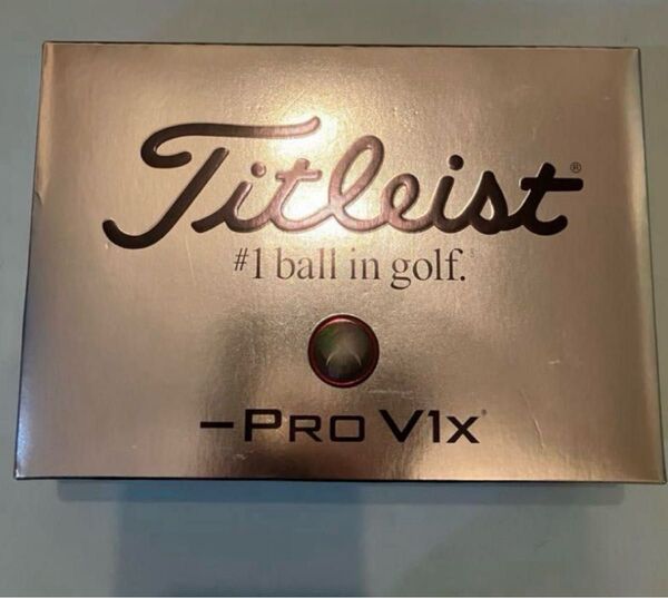 新品未使用 Titleist -Pro V1x ゴルフボール レフトダッシュ 1ダース 12球