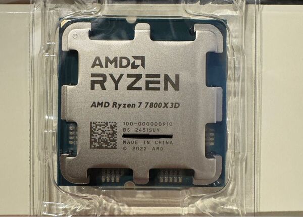 新品 Ryzen AMD CPU 7800X3D