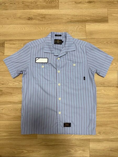 WTAPS SODA SS Shirt ストライプ 半袖 ワーク シャツ ダブルタップス 半袖シャツ s