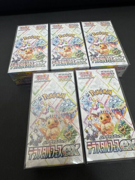 ポケモンカード スカーレットex&バイオレットex テラスタルコレクションex BOX 5個 まとめ売り