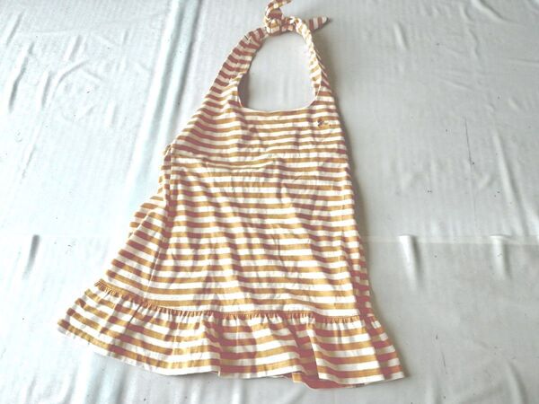 バーバリーブルーレーベル ボーダー柄 ホルターネック トップス 38