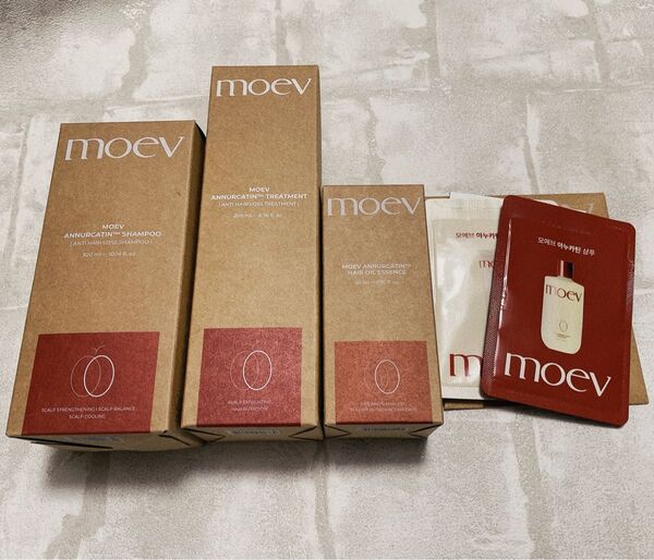 moev モエブ アヌカチン シャンプー トリートメント ヘアオイル 3点セット 抜け毛