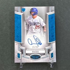 【99枚限定】アンディパヘス直筆サインカードブルーパラレル チームカラー 2024 Topps Tier One