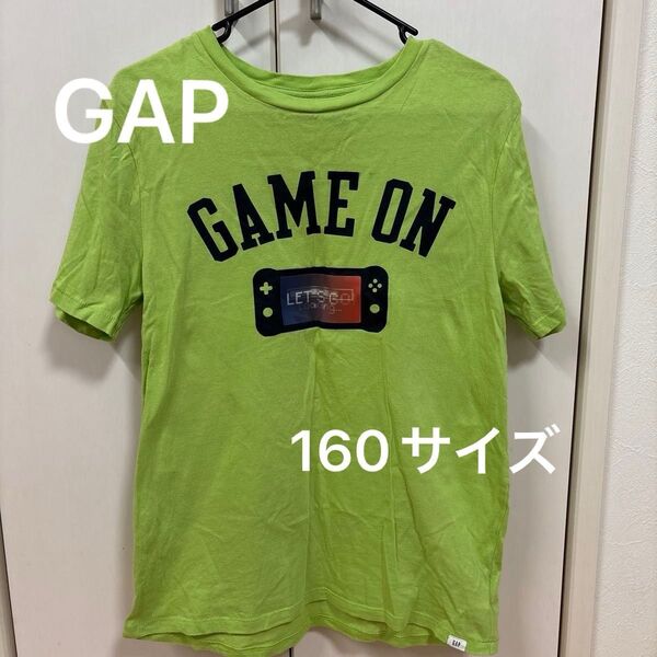 GAP 半袖Tシャツ GAME ON グリーン系 160㎝古着