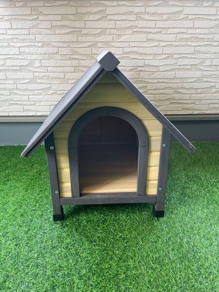 【未使用】犬小屋 ドッグハウス 室外 屋外 中型犬 大型犬 ウッディ犬舎 WDK-600 アイリスオーヤマ 犬舎 木製