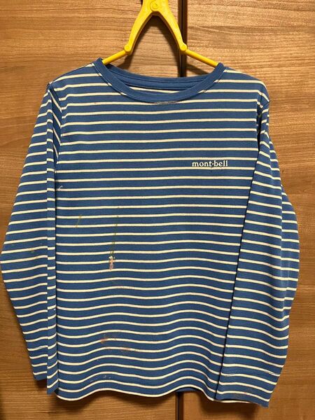 モンベル キッズ 長袖 Tシャツ カットソー ボーダー 120