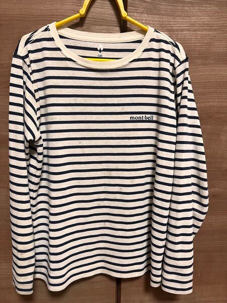モンベル 長袖Tシャツ カットソー ボーダー 130