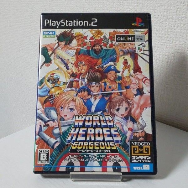 【動作確認OK】PS2 ワールドヒーローズ ゴージャス