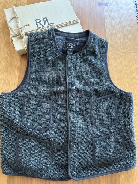 RRL ダブルアール限定 ブラウンズビーチツイード ベスト US/L