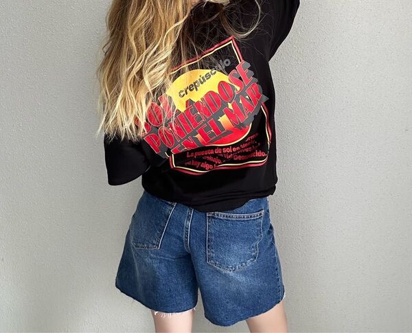 【GYDA】sol poniendose en el mar BIG Tシャツ