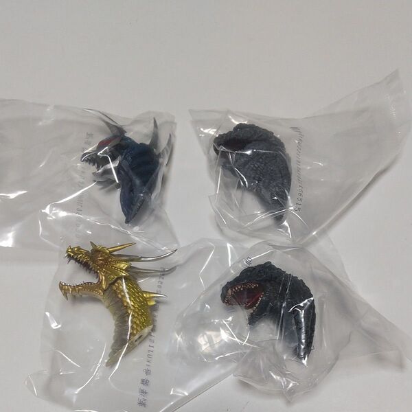 一番くじ ゴジラ 大怪獣列伝G G賞モンスターヘッドマグネット4種